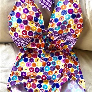 NEW fun Multi-color pattern ONE-PIECE